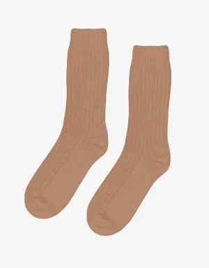 Merino Wool Blend Sock - Sahara Camel