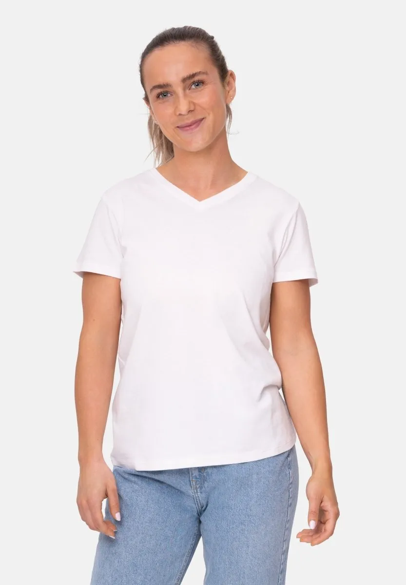 MODAL V NECK T-SHIRT FOR WOMEN