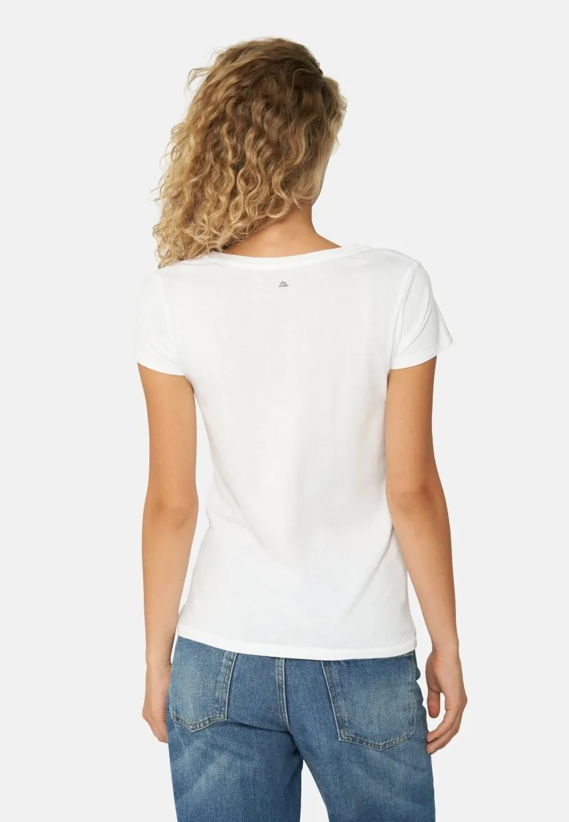 MODAL V NECK T-SHIRT FOR WOMEN