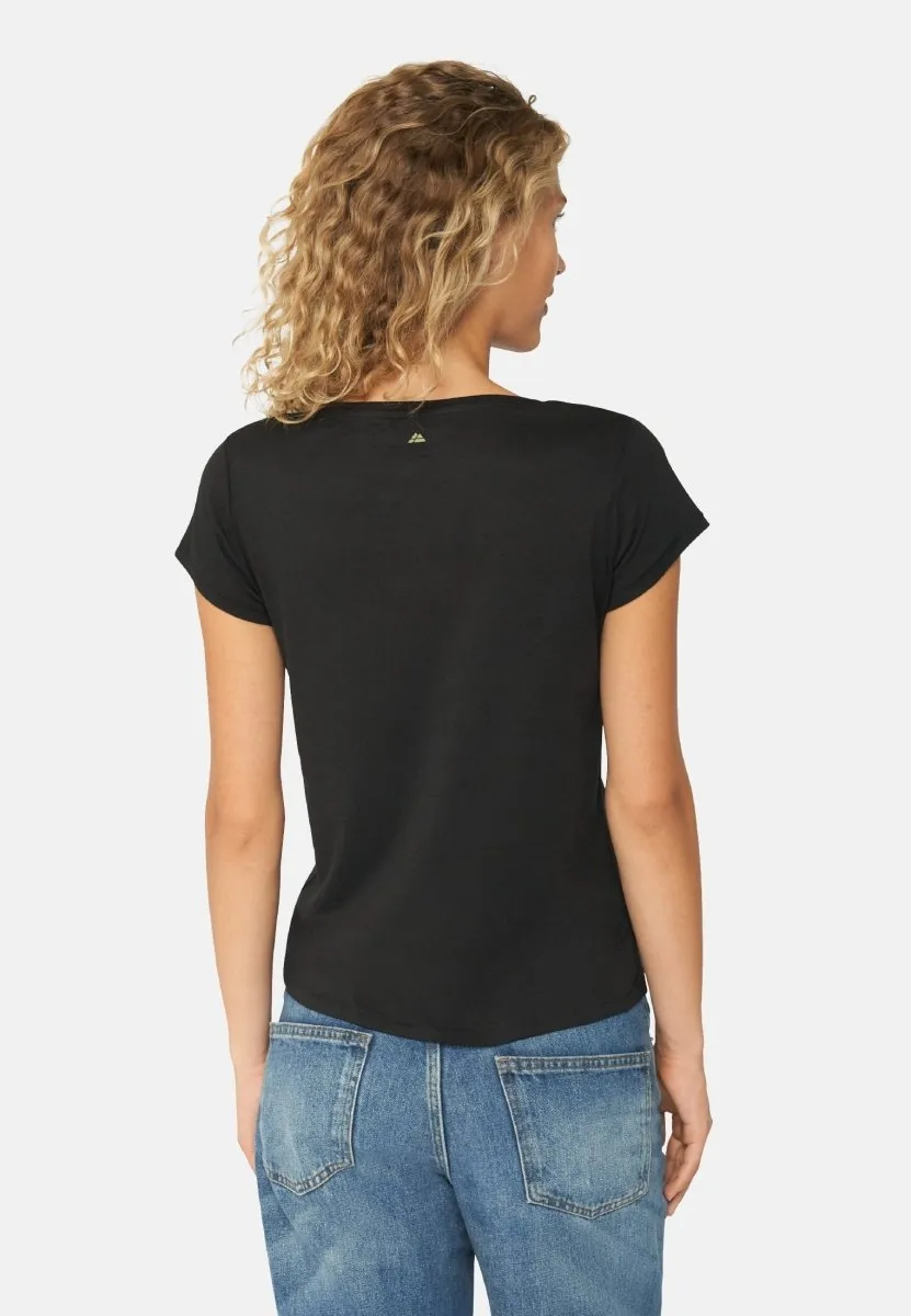 MODAL V NECK T-SHIRT FOR WOMEN