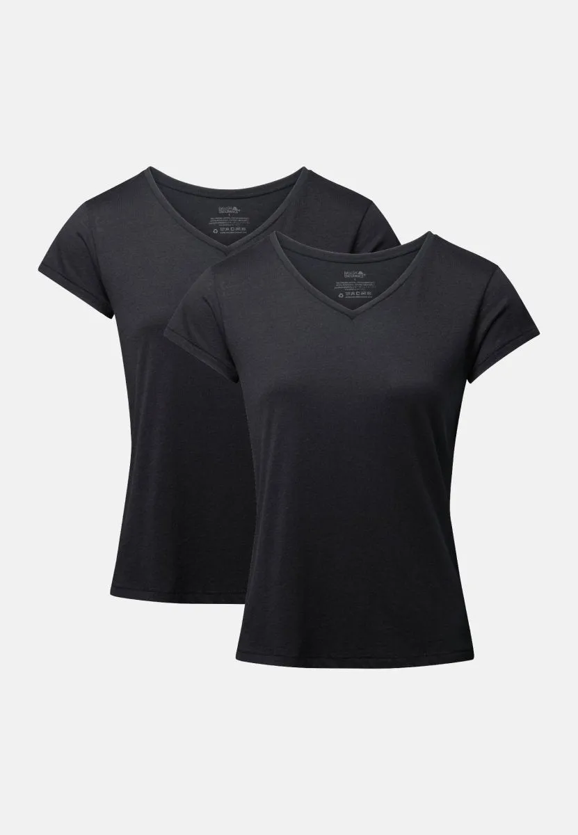 MODAL V NECK T-SHIRT FOR WOMEN