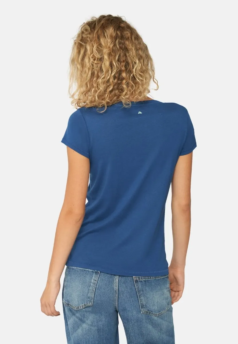 MODAL V NECK T-SHIRT FOR WOMEN