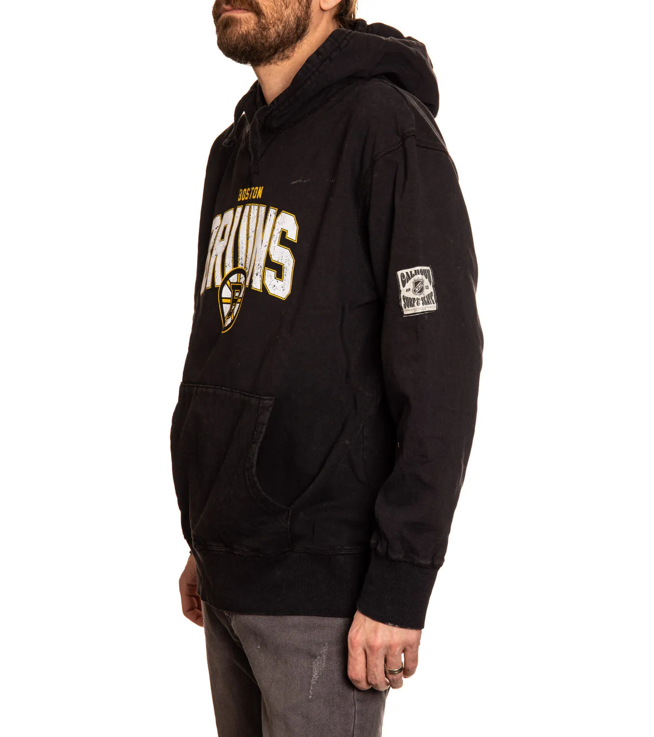 Official NHL licensed Boston Bruins Unisex Acid Wash Hoodie