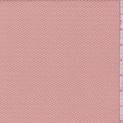 Peach Pink Techno Crepe Knit Fabric