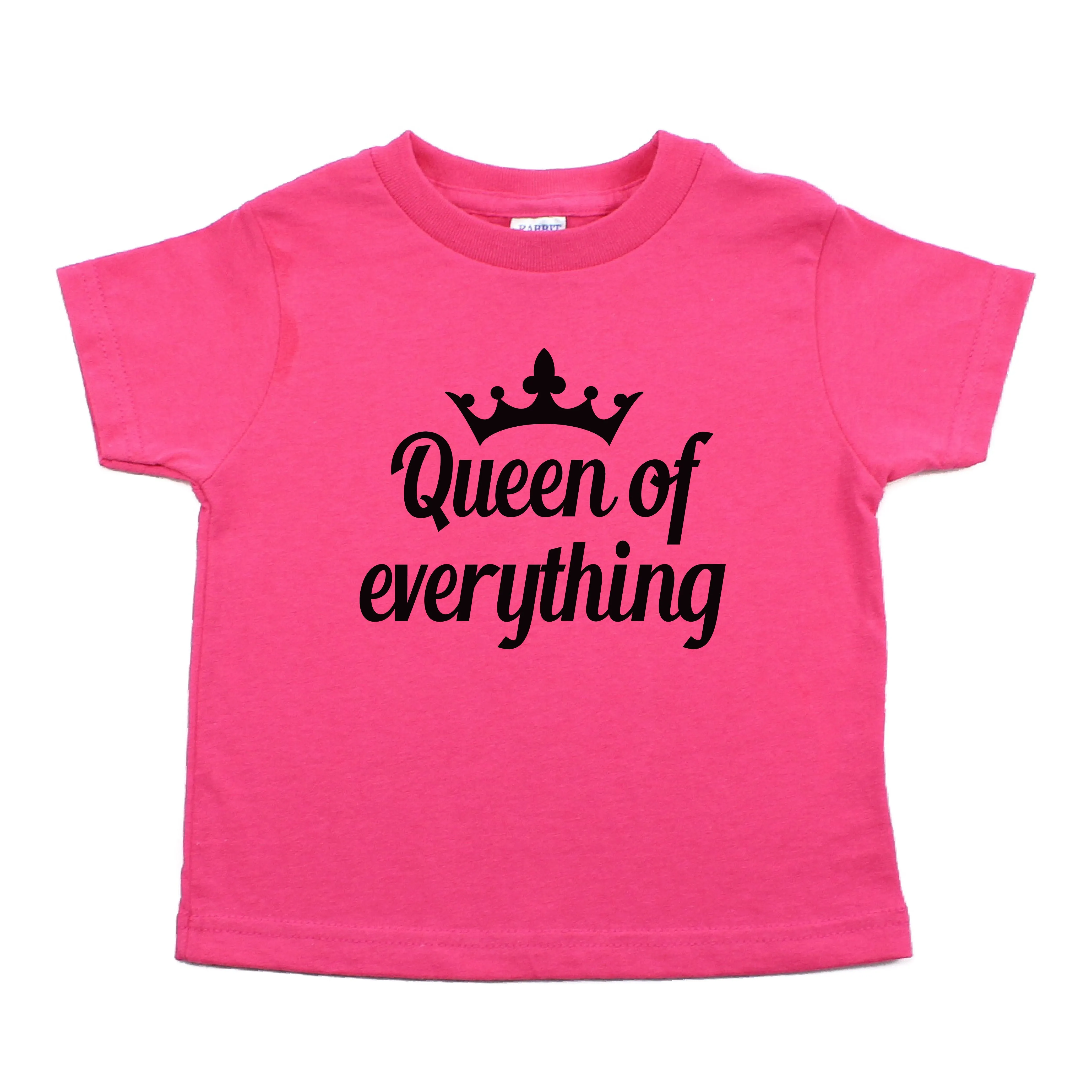 Queen of Everything Toddler Short Sleeve 100% Cotton T-Shirt