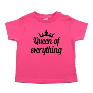 Queen of Everything Toddler Short Sleeve 100% Cotton T-Shirt