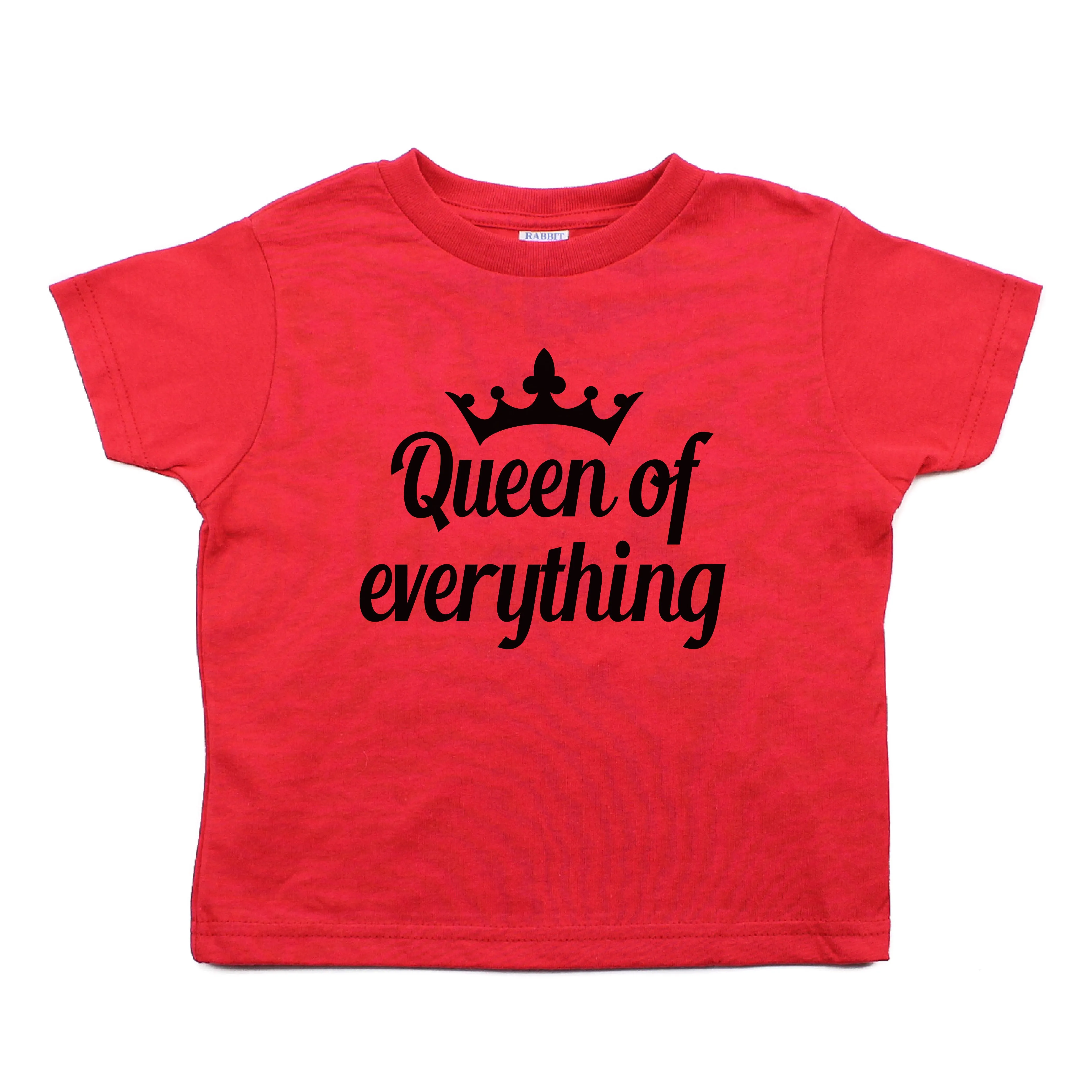 Queen of Everything Toddler Short Sleeve 100% Cotton T-Shirt