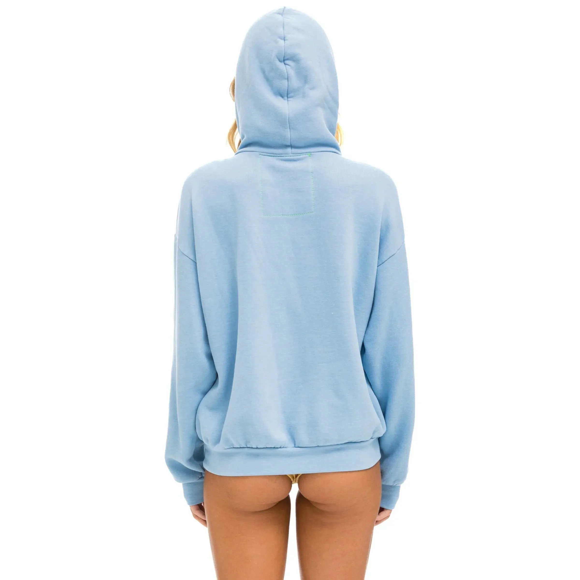 Relaxed Logo Stitch Pullover Hoodie Ice