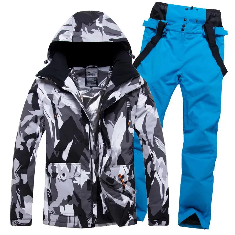 Riuiyele Men Insulated Skiing Snowboarding Set Waterproof