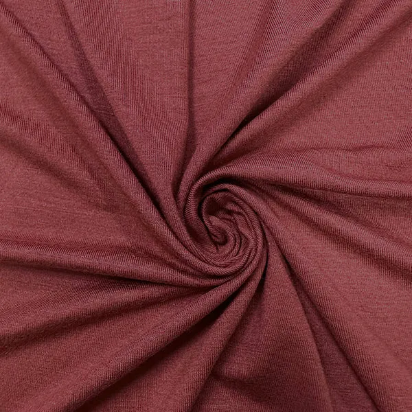 Rust Solid Rayon Spandex Jersey Knit Fabric