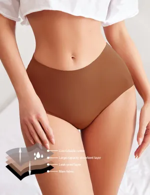 Seamless Egypt High Waisted Four Layers Leak-Proof Ice Silk Menstrual Underwear