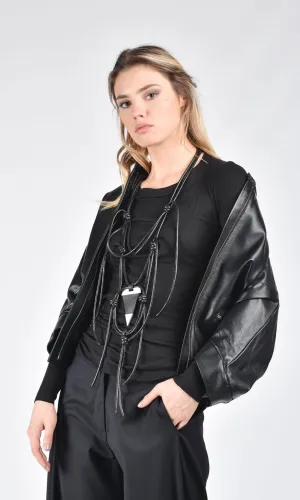 Short Genuine Leather Jacket