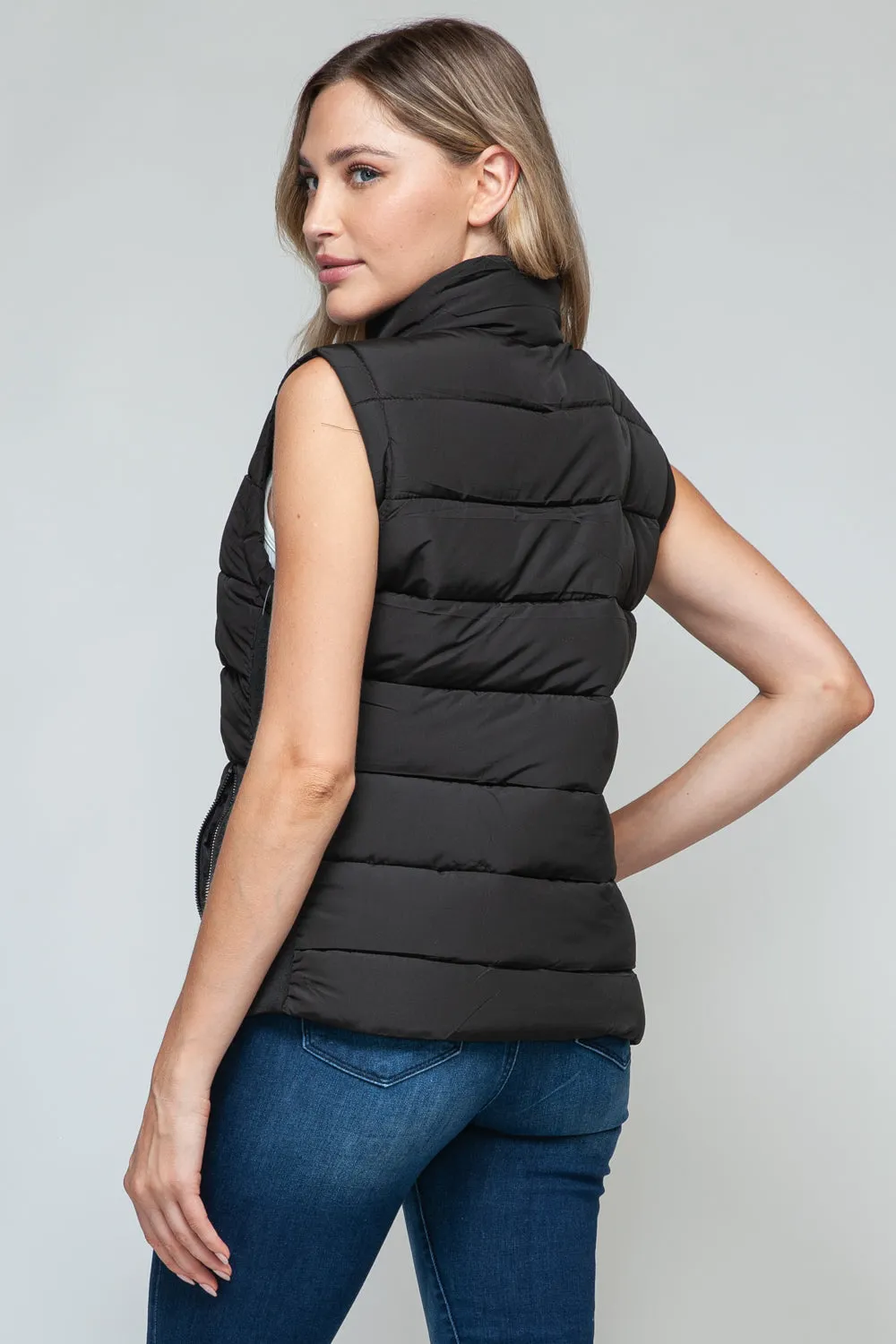 Snobbish Zip Up Vest with Pockets