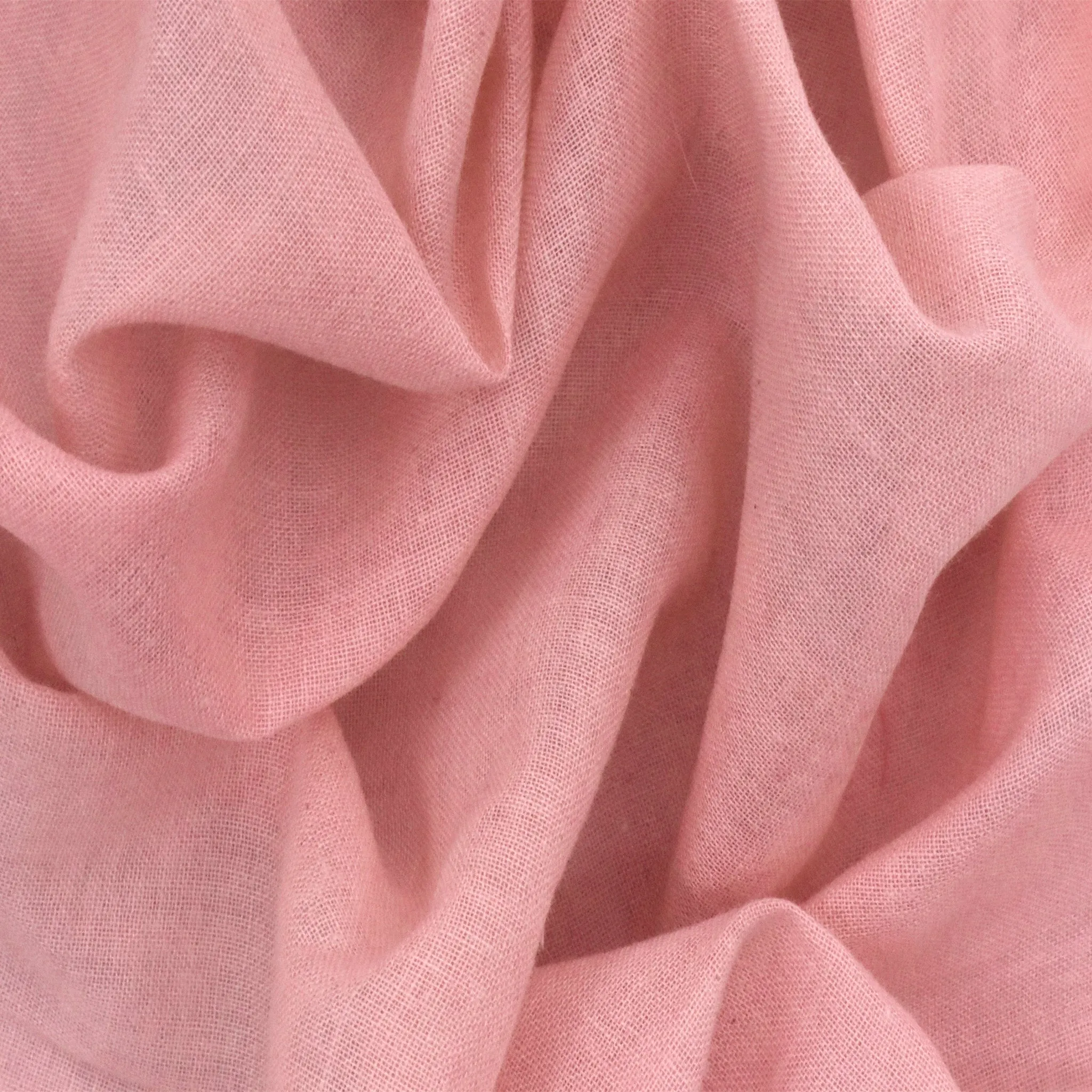 Soft Pink Solid Cotton Gauze Woven Fabric