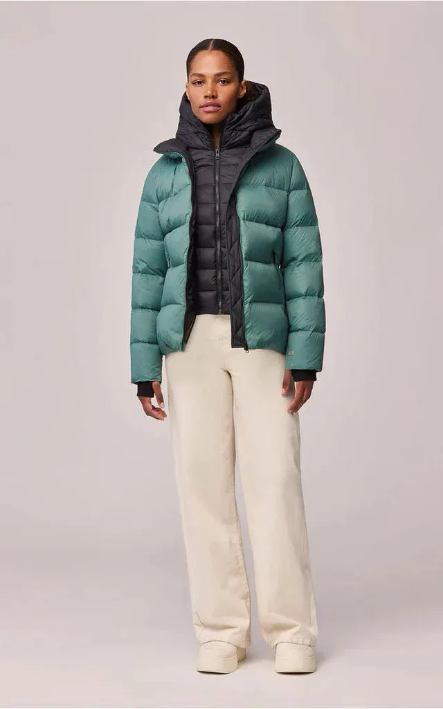 SOIA&KYO CASSIA - Sustainable channel-quilted hip-length puffer jacket - FINAL SALE