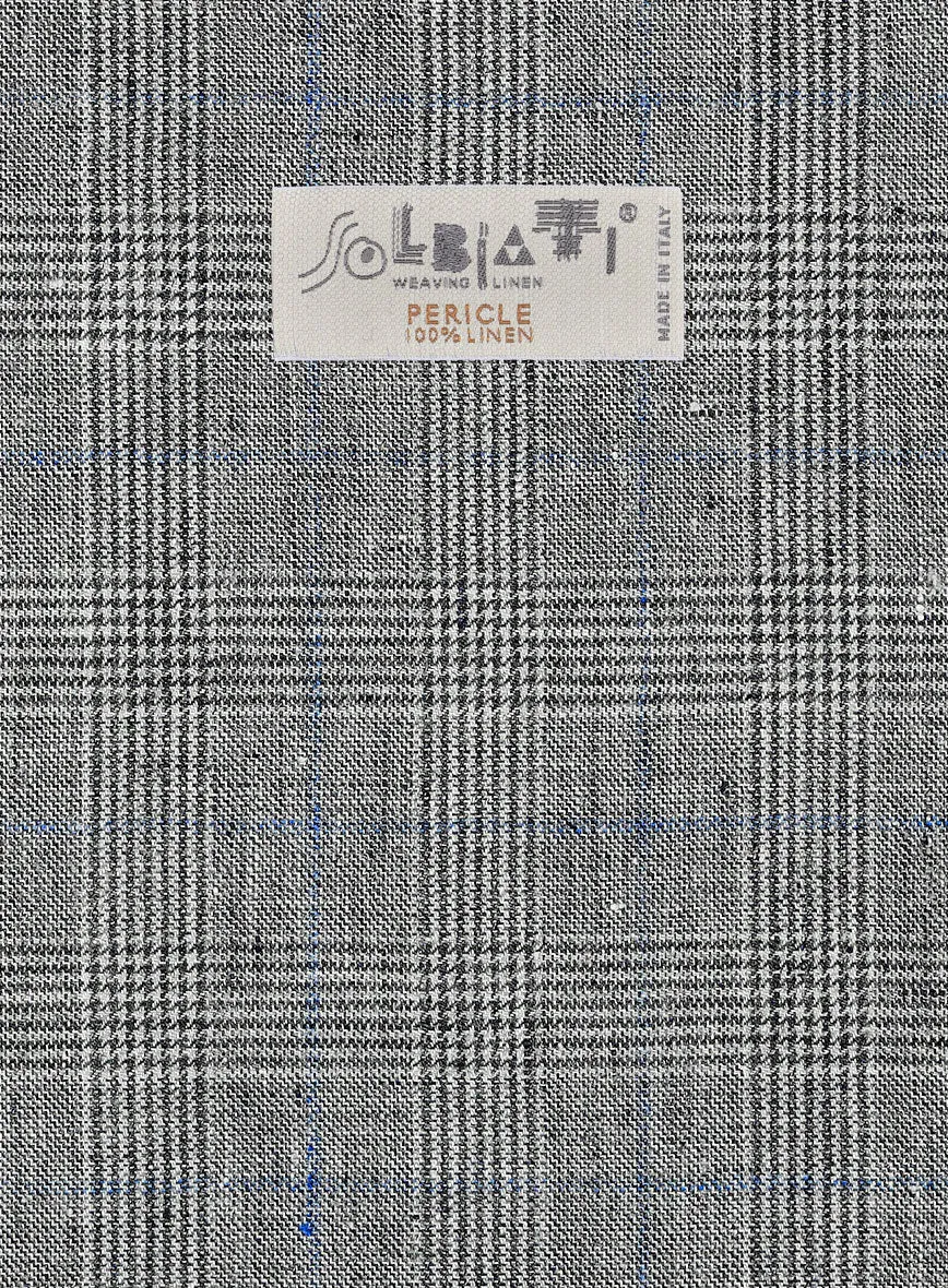 Solbiati Gray Glen Linen Suit