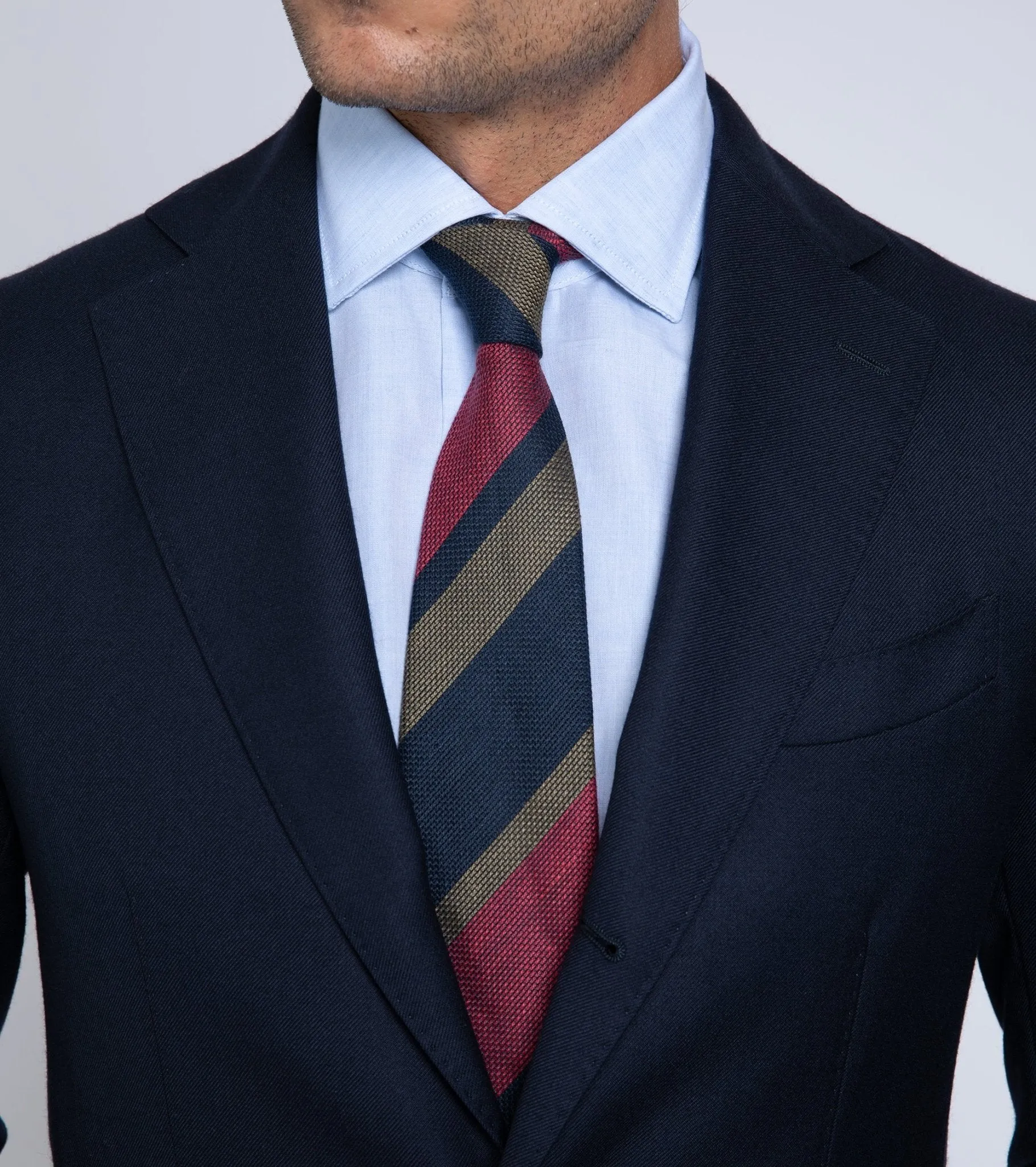 Trunk Wigmore Wool Twill Suit Jacket: Navy