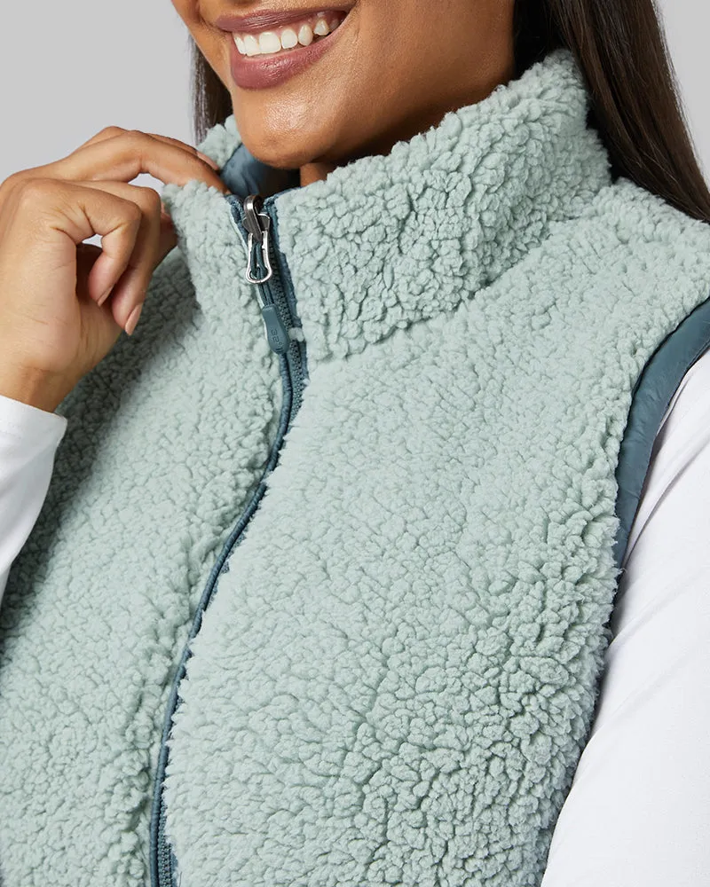 WOMEN'S REVERSIBLE SHERPA-LINED VEST