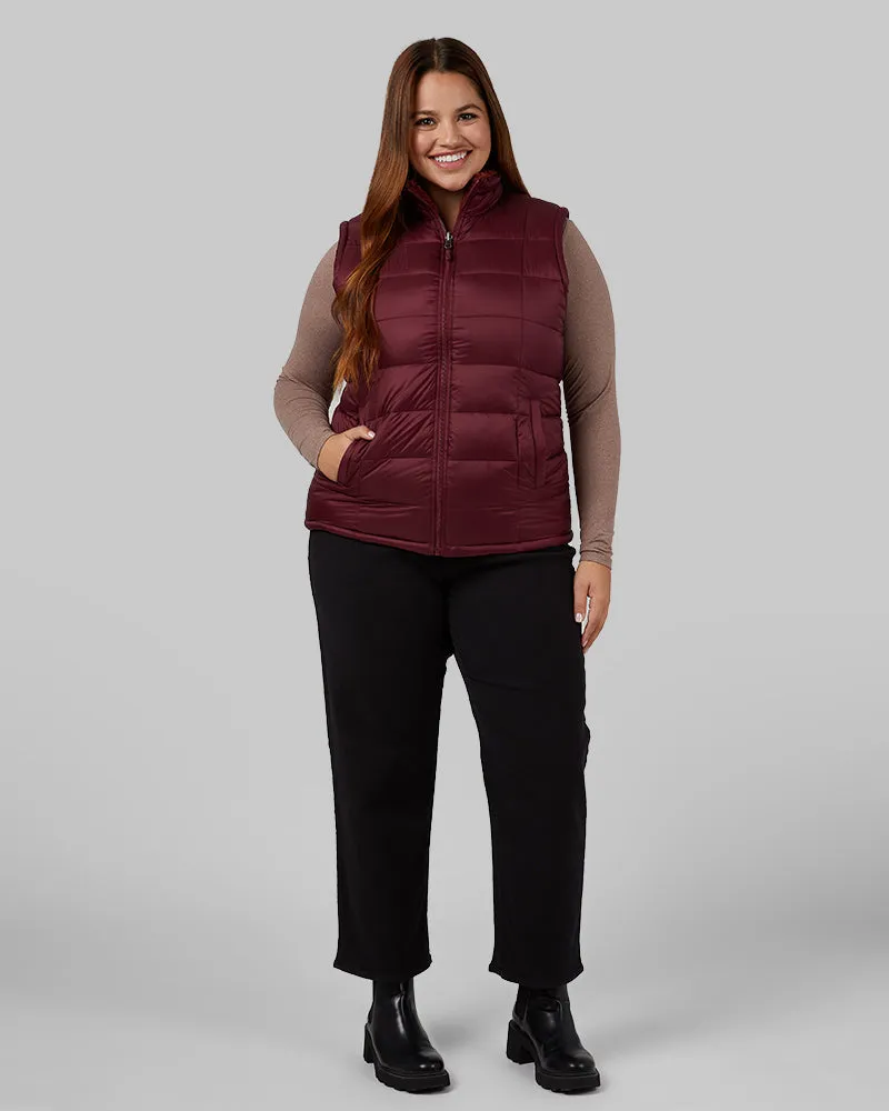 WOMEN'S REVERSIBLE SHERPA-LINED VEST