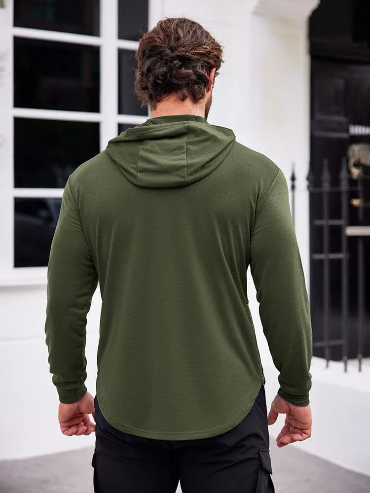 Workout Muscle Fit Cotton Blend Hoodie (US Only)